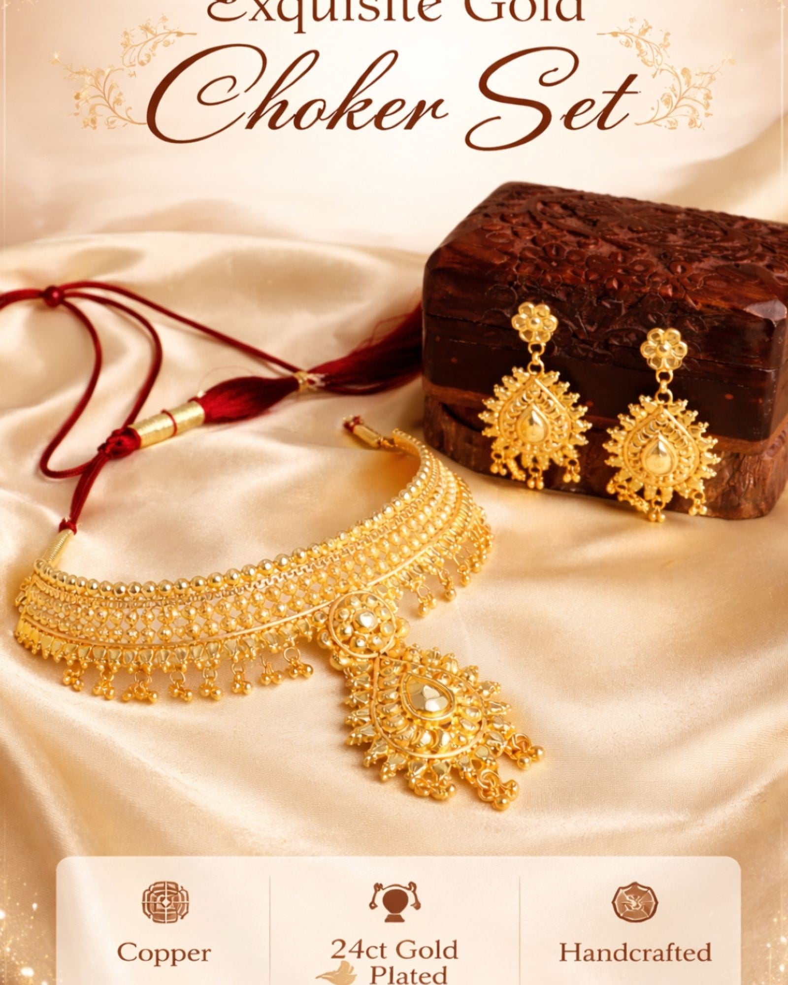 Bridal Wedding Jewellery Set with Earrings