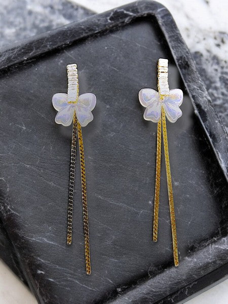 City Girl Cz Stone Mother of Pearl Stainless Steel Anti Tarnish Western Earring – Cascade Design
