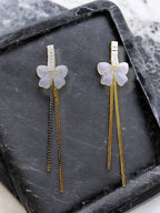 City Girl Cz Stone Mother of Pearl Stainless Steel Anti Tarnish Western Earring – Cascade Design