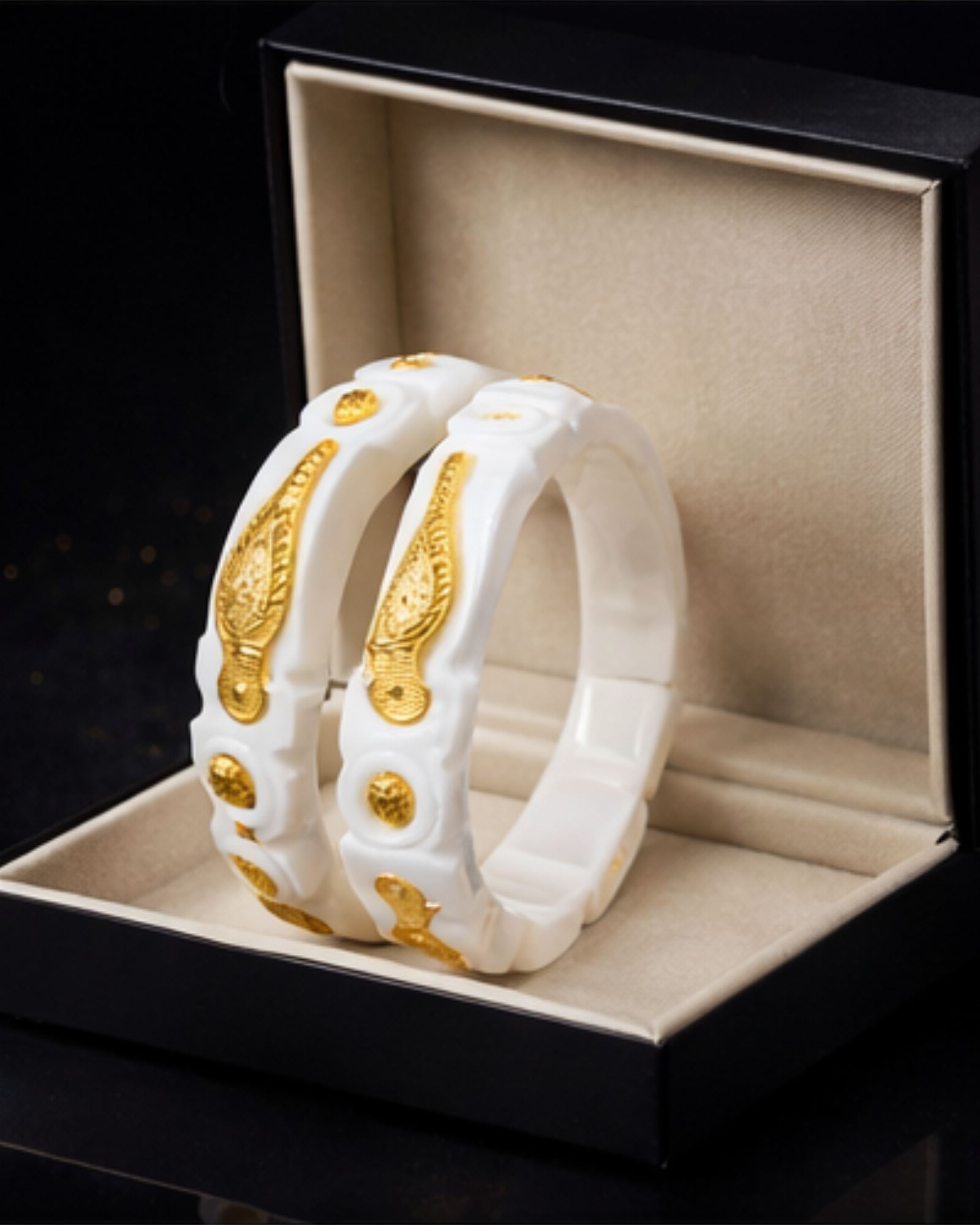 City Girl 24CT Gold Plated Sakha Set – Traditional Kada Pair with 6 Months Plating Guarantee