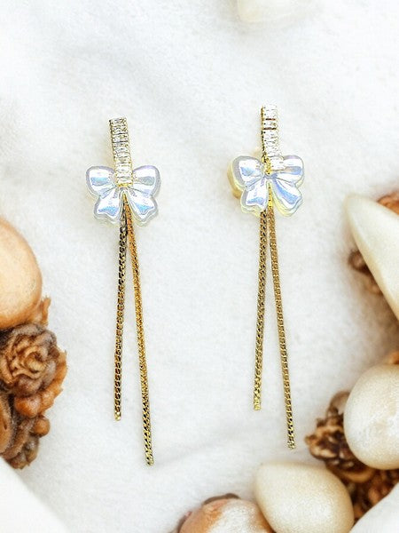 City Girl Cz Stone Mother of Pearl Stainless Steel Anti Tarnish Western Earring – Cascade Design