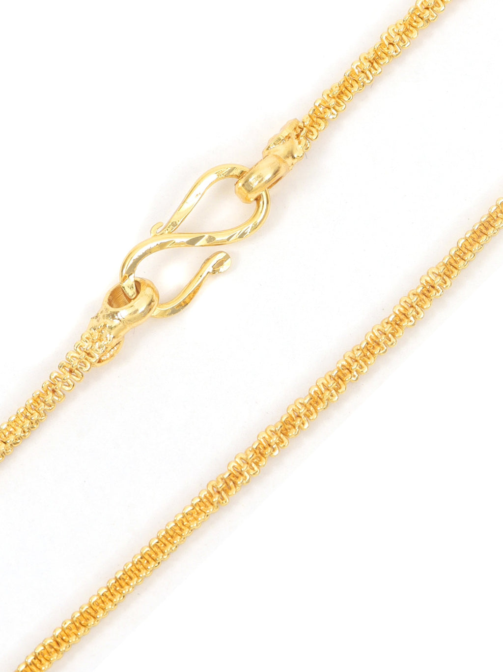 City Girl Jewellery 24 CT Gold Plated Unisex Chain for Men & Women, 24 Inch, 1mm Thickness, 10 g Lightweight Copper Chain, Skin Friendly, Gold Replica Daily Wear Necklace