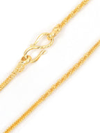 City Girl Jewellery 24 CT Gold Plated Unisex Chain for Men & Women, 24 Inch, 1mm Thickness, 10 g Lightweight Copper Chain, Skin Friendly, Gold Replica Daily Wear Necklace