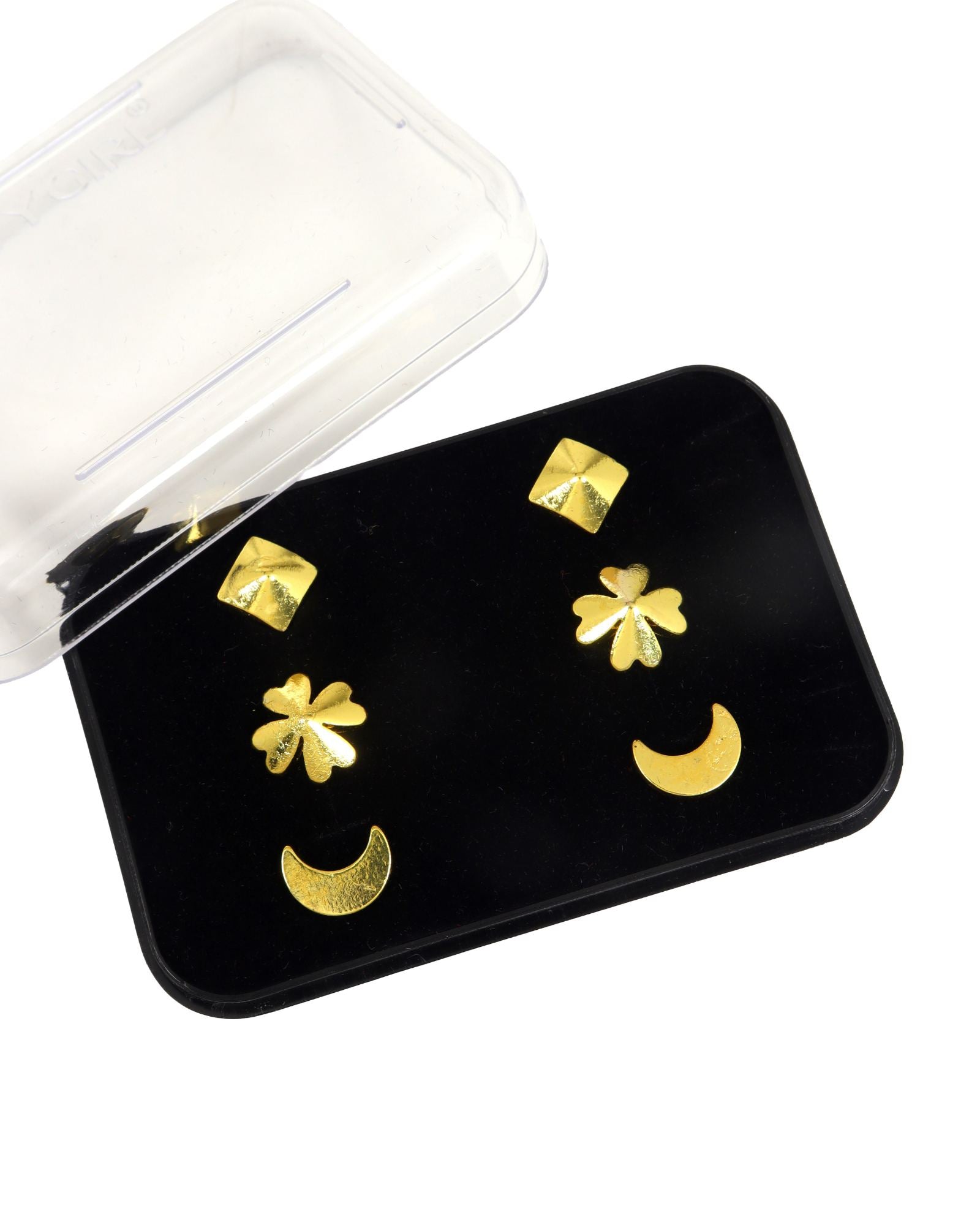 gold plated designer stud earrings