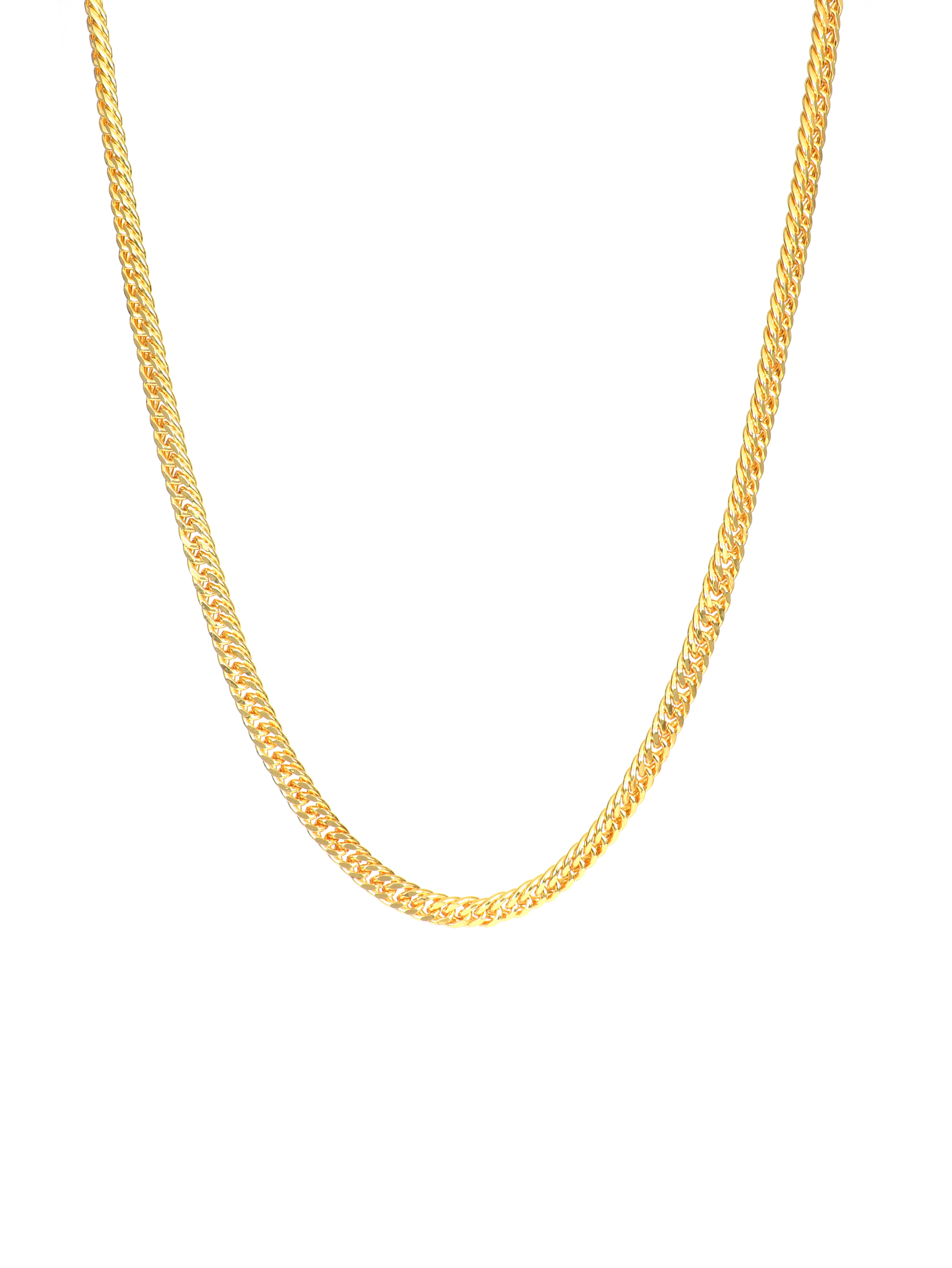 City Girl 24 CT Gold Plated Anti Tarnish 24 inch Copper Chain for Men and Women.(CN 1699)