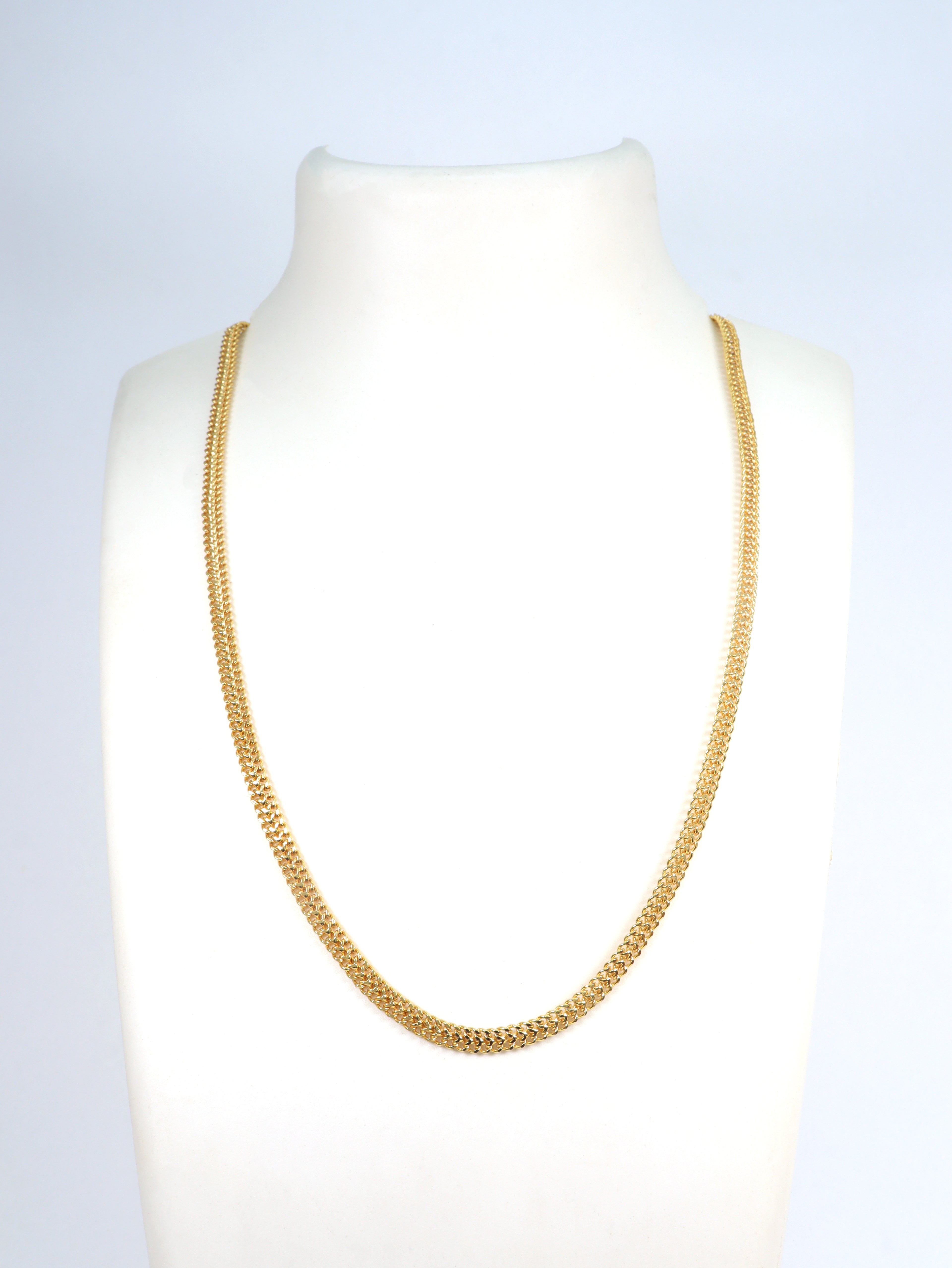 City Girl 24 CT Gold Plated Anti Tarnish 20 inch Copper Chain for Men and Boys.(CN 306A)