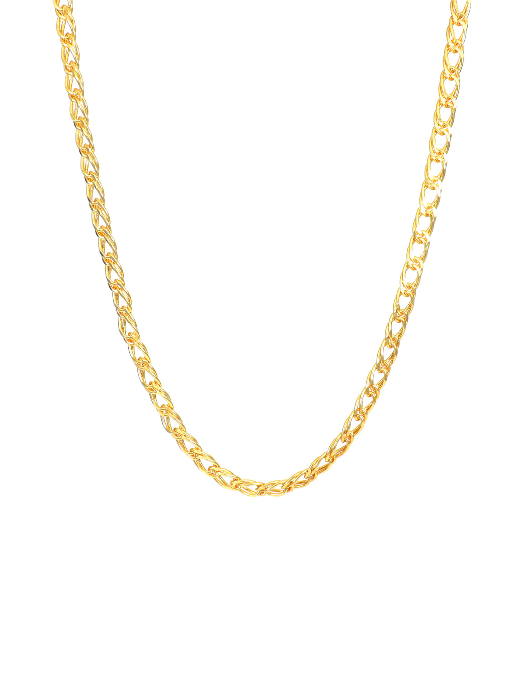 City Girl 24 CT Gold Plated 24 inch Copper Chain for Men.(CN 1078)