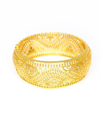 City Girl Traditional Handcrafted Anti Tarnish 24ct Gold Plated Copper Bangle KADA with Screw For Women and Girls. (1 pcs) (CH 003)