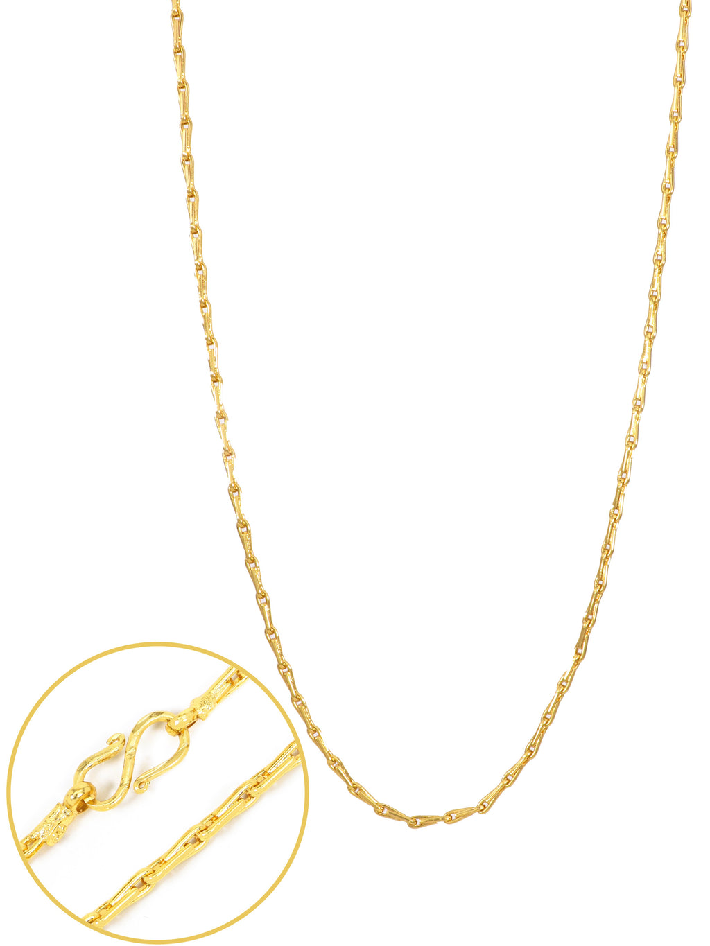 City Girl Jewellery 24CT Gold Plated Chain for Women & Girls | 24 Inch Lightweight Copper Chain Necklace | Gold Replica Daily Wear Necklace | Skin Friendly, Rash Free, Durable Fashion Jewellery for Casual, Office & Party Wear