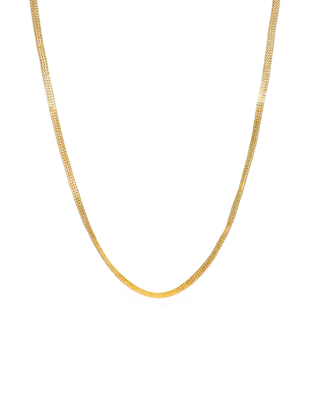 City Girl 24 CT Gold Plated 24 inch Copper Chain for Men and Women.(CN 865)