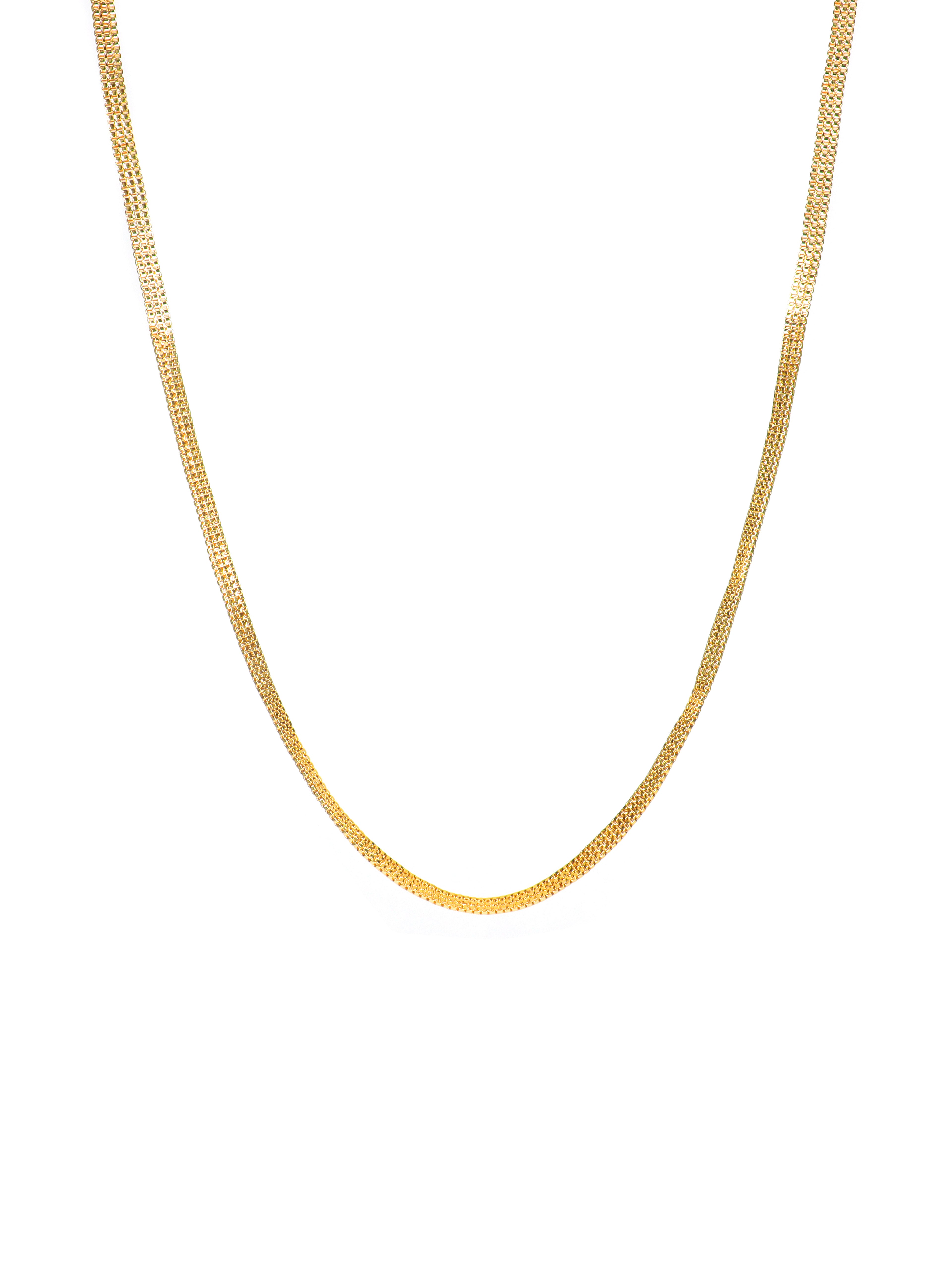 City Girl 24 CT Gold Plated 24 inch Copper Chain for Men and Women.(CN 865)