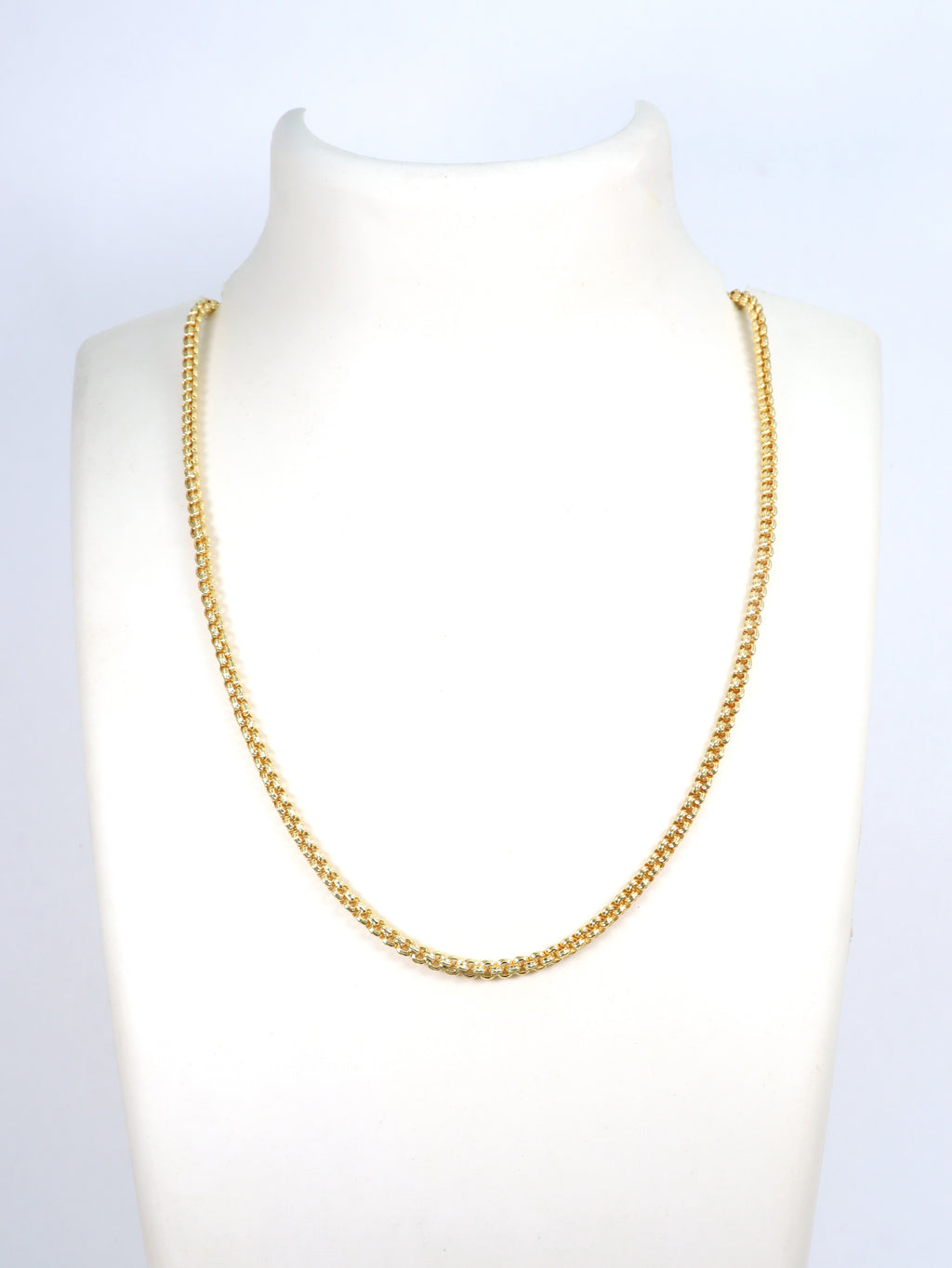 City Girl 24 CT Gold Plated 20 INCH Copper Chain for Men and Women.(CN 1629)