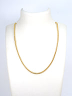 City Girl 24 CT Gold Plated 20 INCH Copper Chain for Men and Women.(CN 1629)