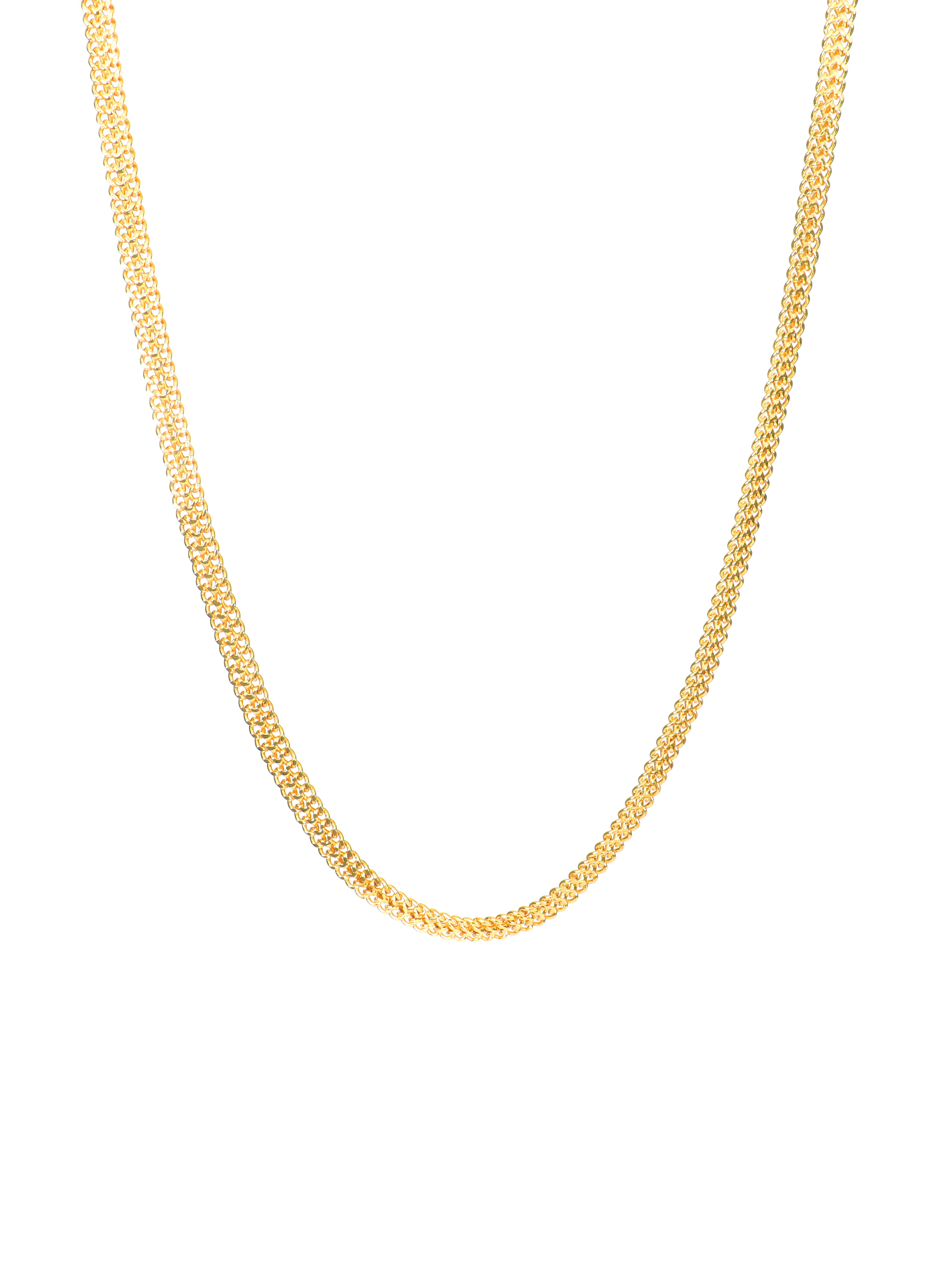 City Girl 24 CT Gold Plated Anti Tarnish 20 inch Copper Chain for Men and Boys.(CN 306A)