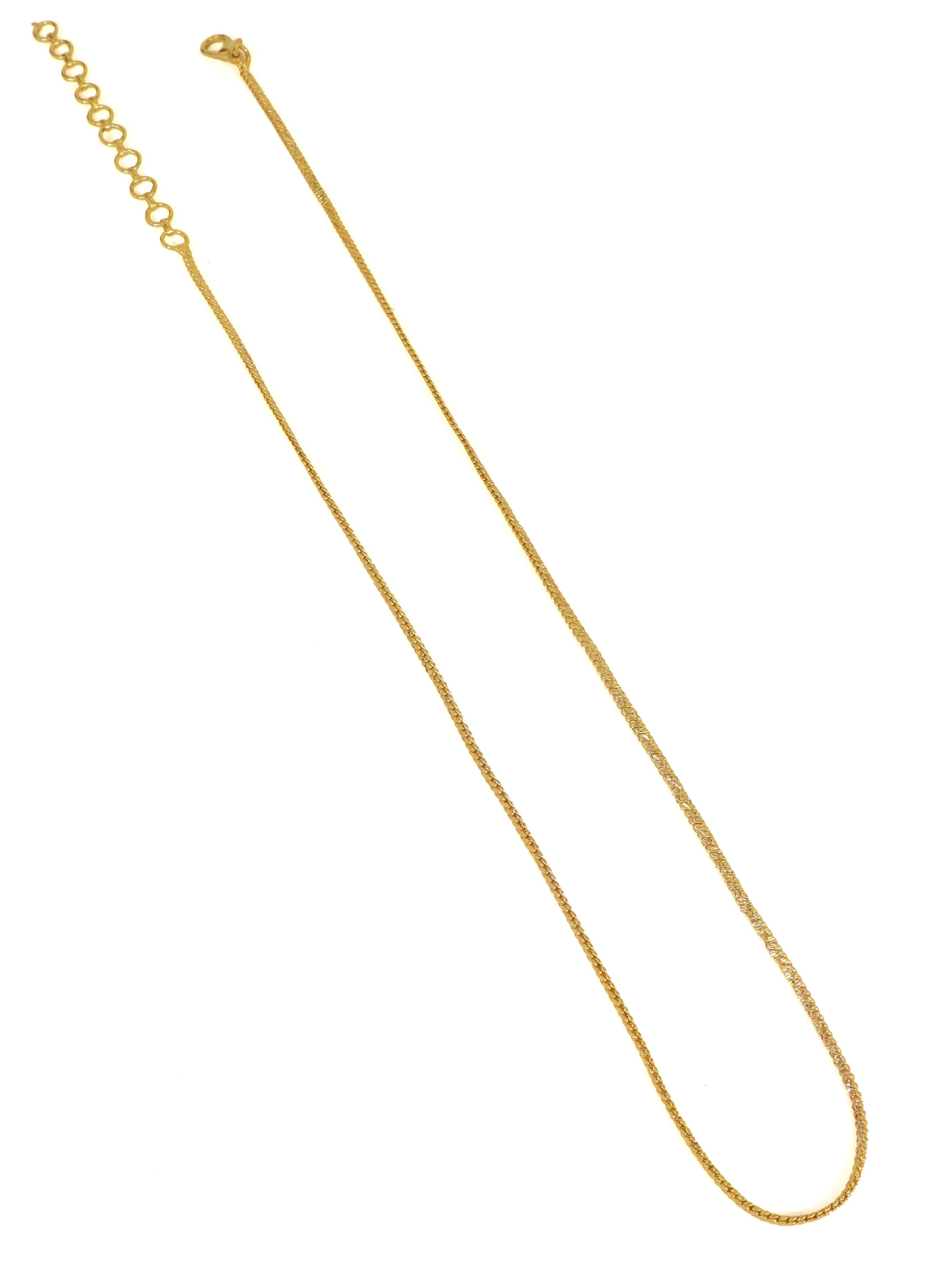 City Girl Pack of 3 Gold Plated Necklace Chains for Women & Girls | 18 Inch Chain Set | Lightweight Daily Wear Jewellery | Elegant Minimalist Fashion Chains | Gold Tone Necklace Combo