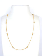 City Girl 24 CT Gold Plated Anti Tarnish 24 inch Copper Chain for Girls and Women.(CN 1617)