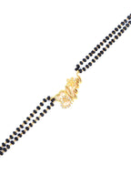 City Girl 24ct Gold Plated Copper Minimalistic Hand Mangalsutra Bracelet With Cubic Zirconia Stones For Girls and Women(HAND MS 002)