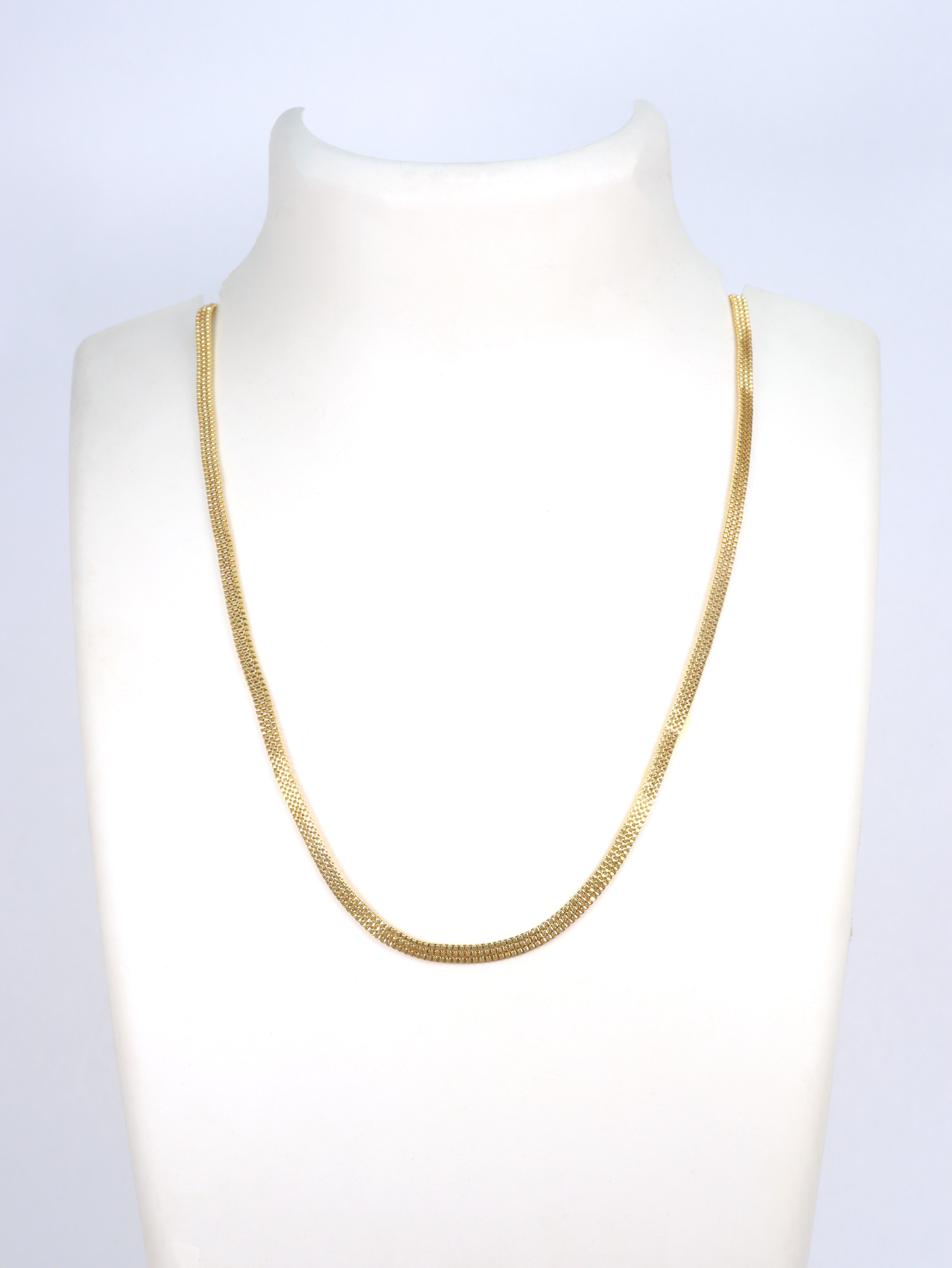 City Girl 24 CT Gold Plated Anti Tarnish 20 inch Copper Chain for Men and Women.(CN 865)
