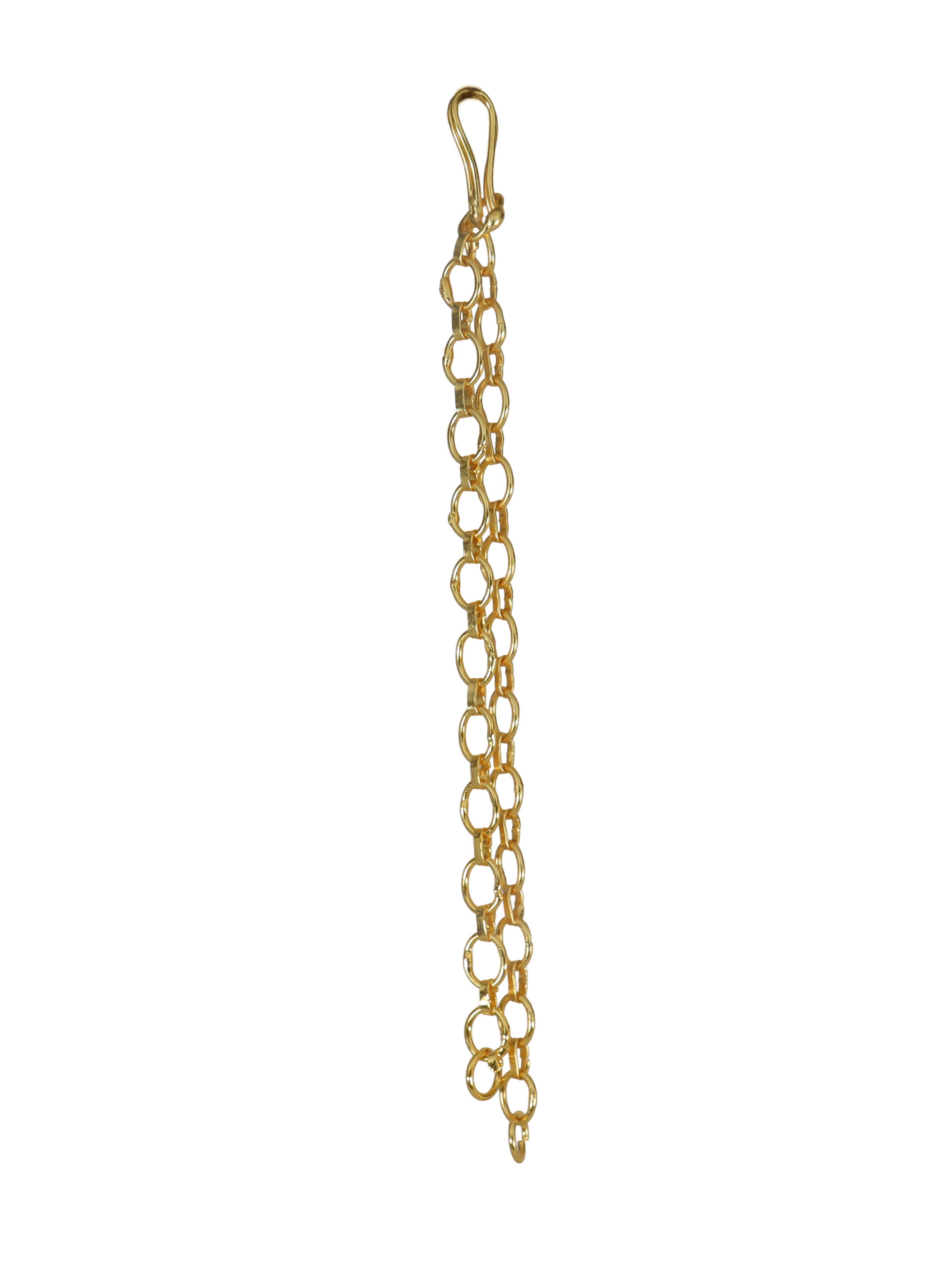 City Girl Kadi Chain Extension Pair Gold Plated | Adjustable Necklace Extender for Chokers, Jewellery Sets & Small Closures | Pair of 2 | Fashion Jewellery Accessory