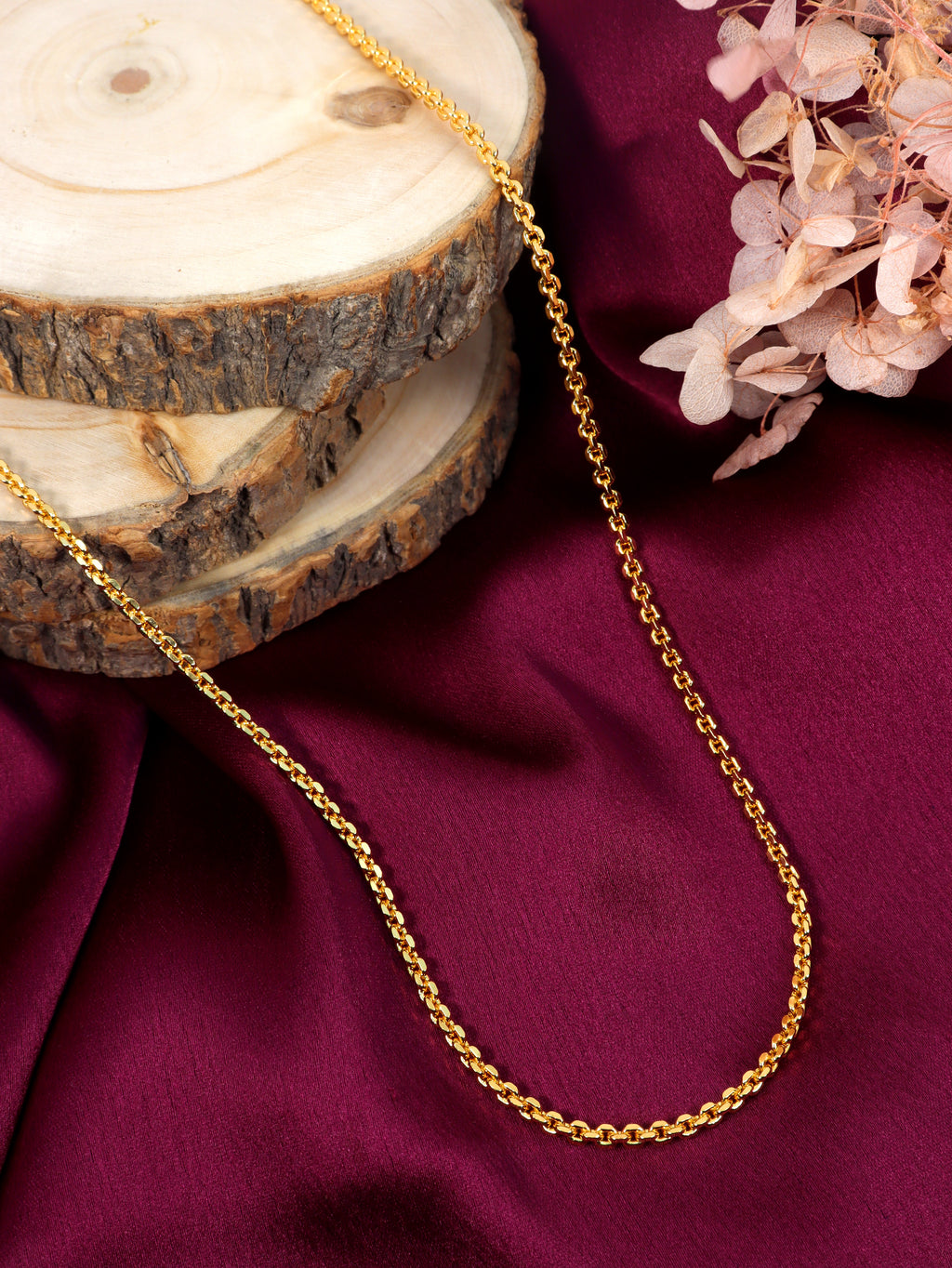 City Girl 24 CT Gold Plated Anti Tarnish 24 inch Copper Chain for Men and Women.(CN 1666)
