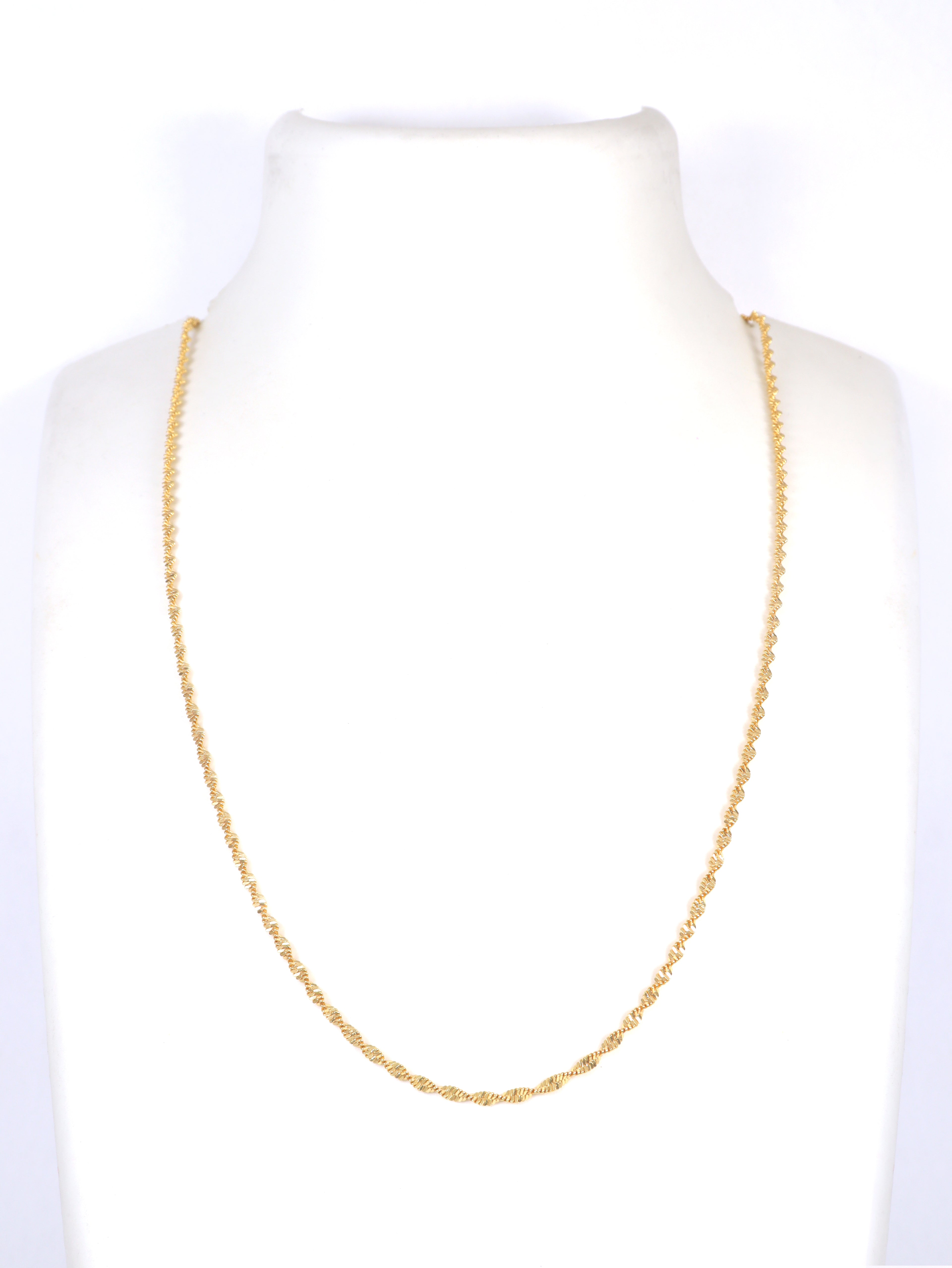 City Girl 24 CT Gold Plated Anti Tarnish 24 inch Copper Chain for Girls and Women.(DCP1)