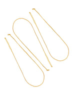 City Girl Pack of 3 Gold Plated Necklace Chains for Women & Girls | 18 Inch Chain Set | Lightweight Daily Wear Jewellery | Elegant Minimalist Fashion Chains | Gold Tone Necklace Combo