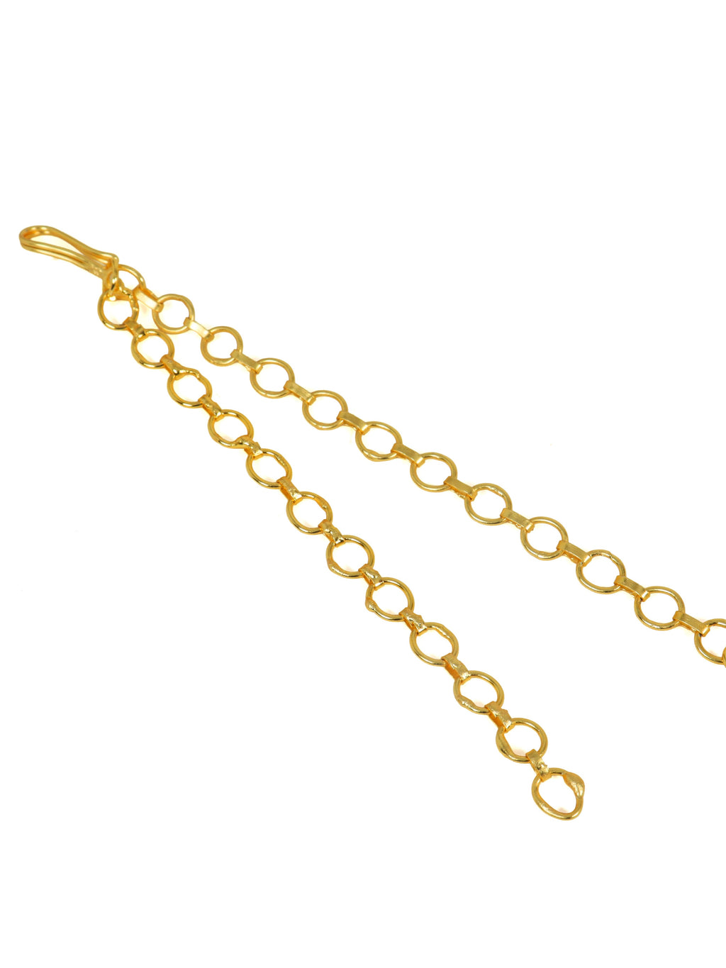 City Girl Kadi Chain Extension Pair Gold Plated | Adjustable Necklace Extender for Chokers, Jewellery Sets & Small Closures | Pair of 2 | Fashion Jewellery Accessory