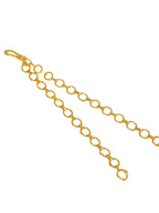 City Girl Kadi Chain Extension Pair Gold Plated | Adjustable Necklace Extender for Chokers, Jewellery Sets & Small Closures | Pair of 2 | Fashion Jewellery Accessory