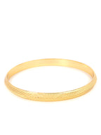 City Girl 24ct Gold Plated Anti Tarnish Iron Kada Bangle Bracelet for Men and Boys. (1 Pc) (KADA 108)