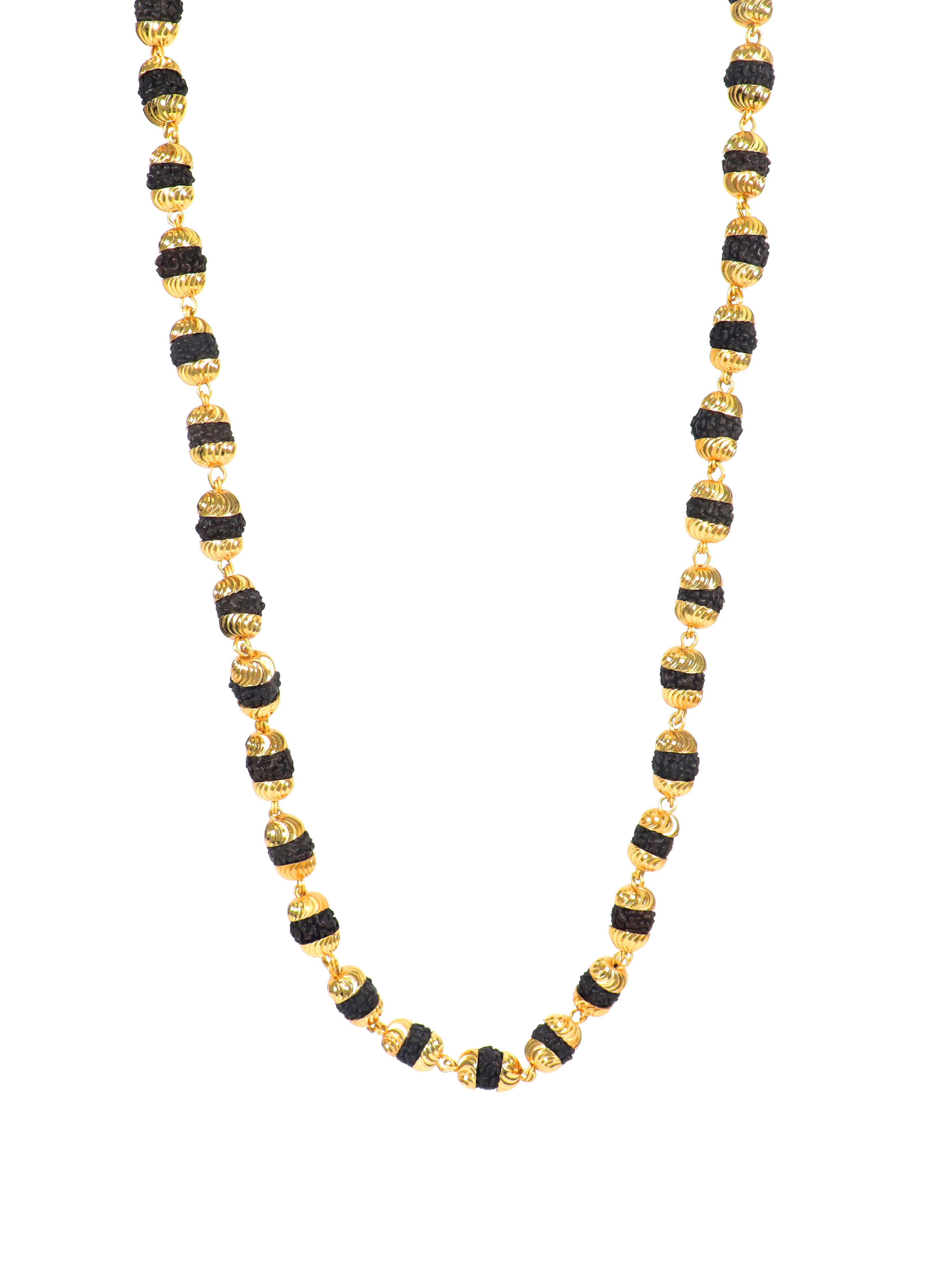 City Girl 24 CT Gold Plated 24 inch Copper Chain for Men.(RUD MALA 001)