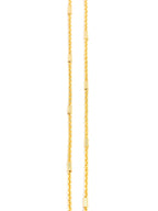 City Girl 24 CT Gold Plated Anti Tarnish 20 inch Copper Chain for Girls and Women.(CN 1156)