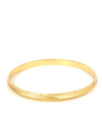 City Girl 24ct Gold Plated Anti Tarnish Iron Kada Bangle Bracelet for Men and Boys. (1 Pc) (KADA 105)