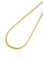 City Girl Premium Gold Plated Flat Cuban Chain for Men | 24 Inch (61 cm) Length | 5 mm Width | Durable Fashion Necklace Chain for Men & Boys | Gold Tone Statement Jewellery