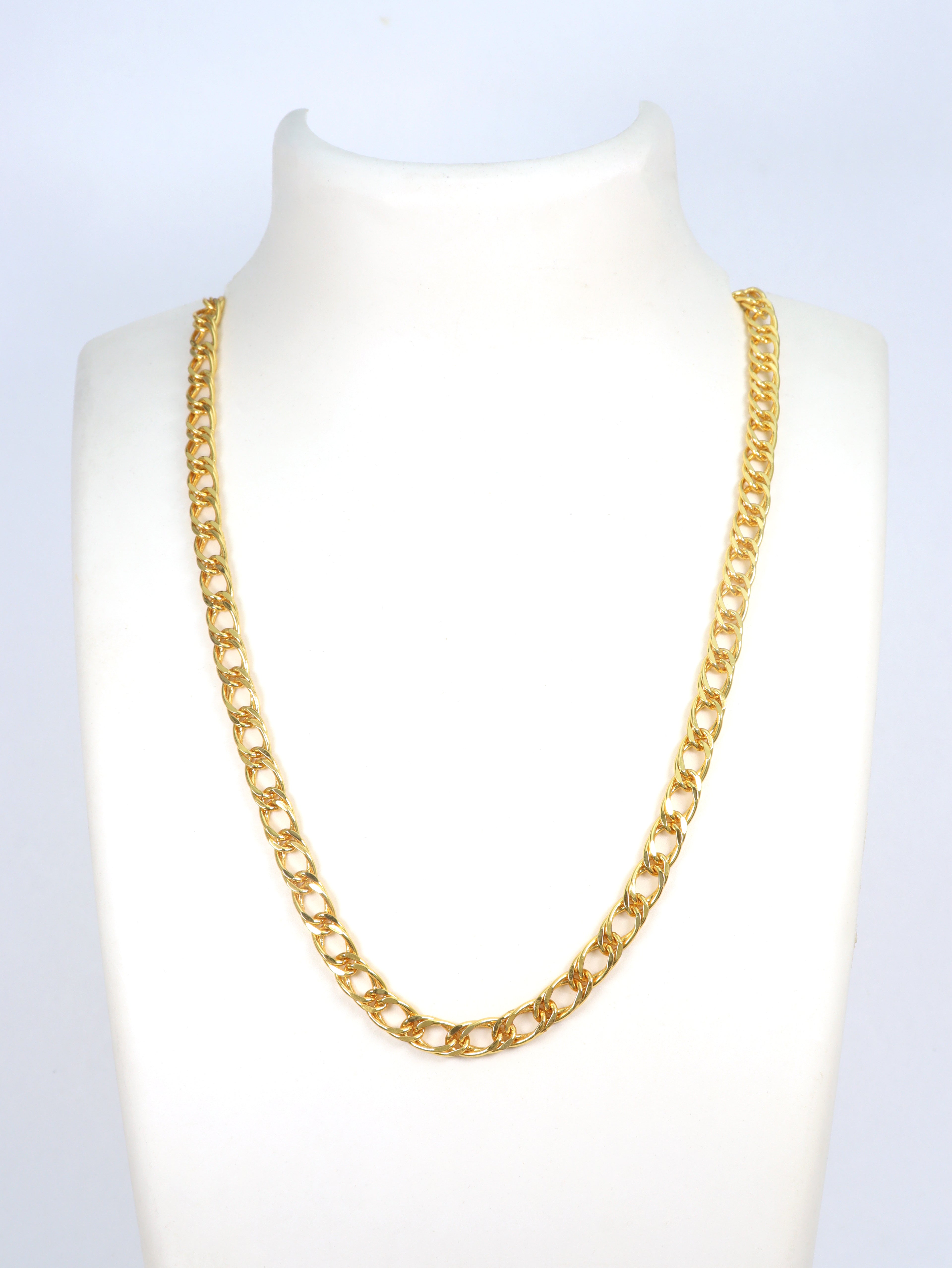 City Girl 24 CT Gold Plated 24 inch Copper Chain for Men.(CN 1078)
