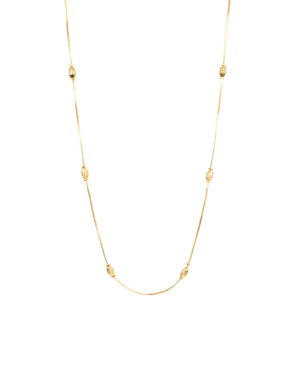 City Girl 24 CT Gold Plated Anti Tarnish 24 inch Copper Chain for Girls and Women.(CN 1617)