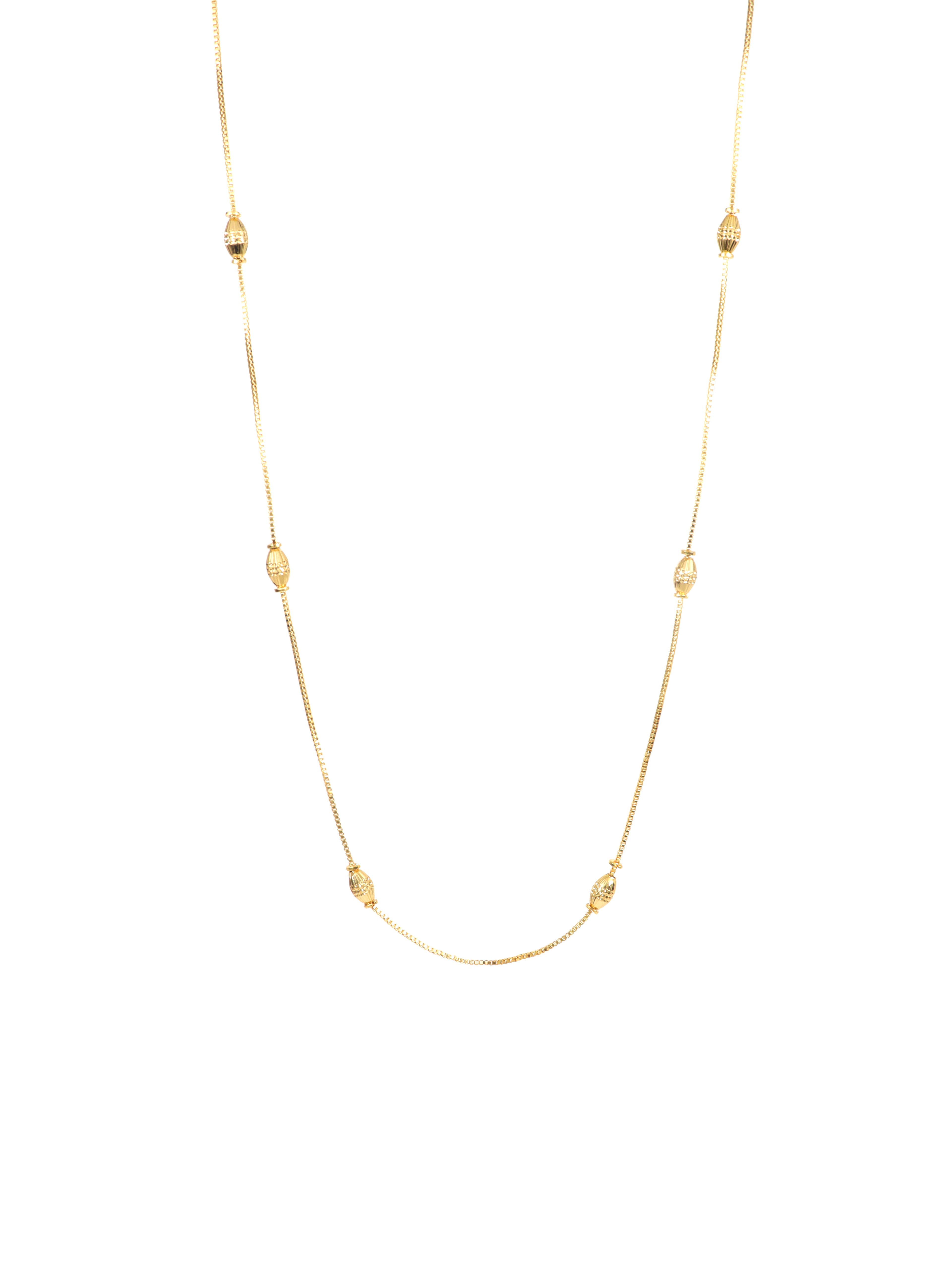 City Girl 24 CT Gold Plated Anti Tarnish 24 inch Copper Chain for Girls and Women.(CN 1617)