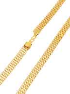 City Girl Jewellery Gold Plated Chain for Men & Women | 24 Inch Brass Chain Necklace with S Hook Lock | Stylish Western & Fusion Wear Jewellery for Daily Wear