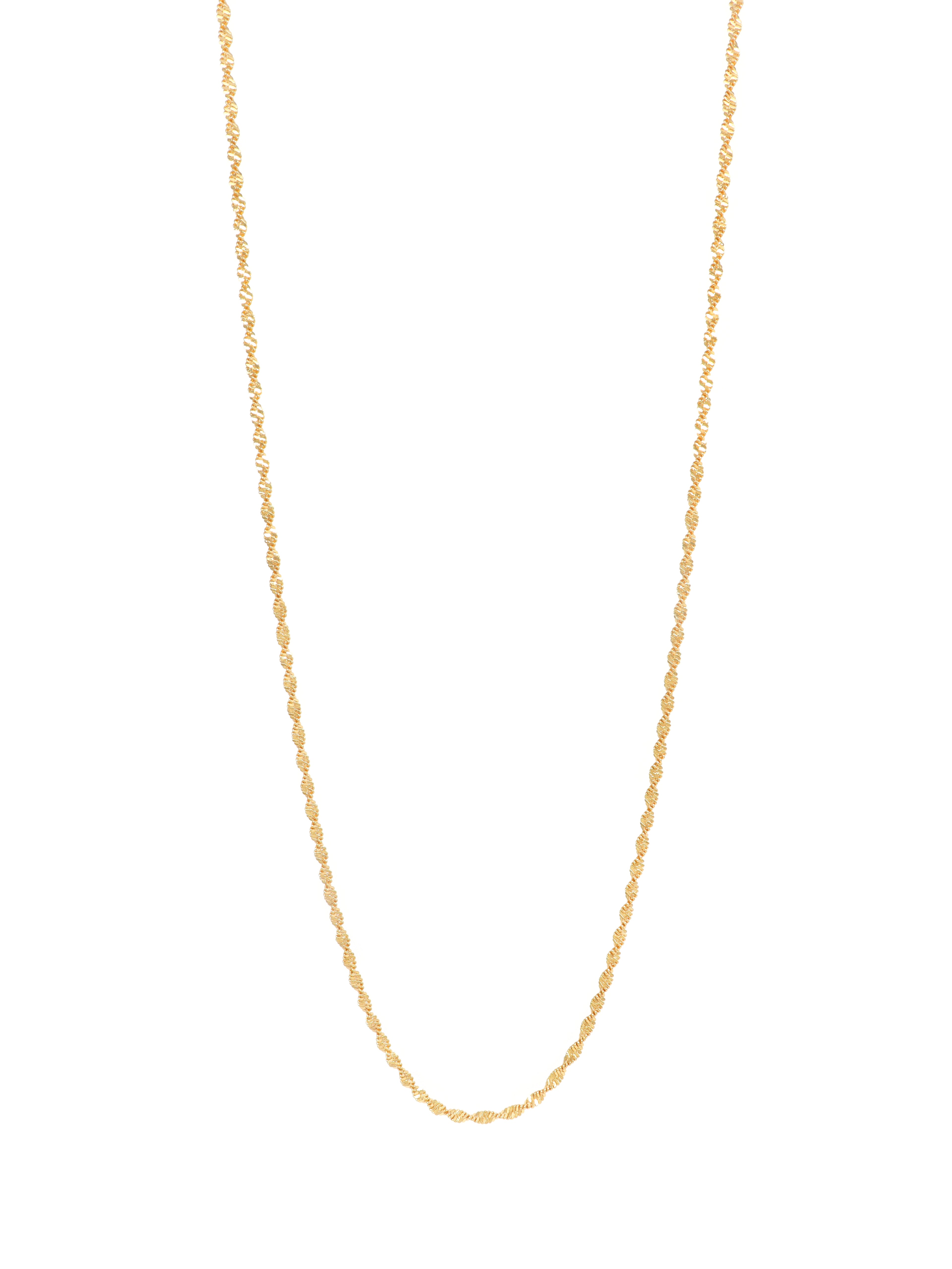 City Girl 24 CT Gold Plated Anti Tarnish 24 inch Copper Chain for Girls and Women.(DCP1)