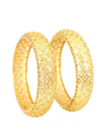 City Girl Traditional Handcrafted Anti Tarnish 24ct Gold Plated Copper Bangle KADA Set For Women and Girls. (2 pcs) (SP 2041)