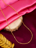 City Girl 24 CT Gold Plated Anti Tarnish 20 inch Copper Chain for Girls and Women.(CN 1156)