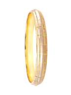 City Girl 24ct Rose Gold and Gold Plated Anti Tarnish Iron Kada Bangle Bracelet for Men and Boys. (1 Pc) (KADA 120)