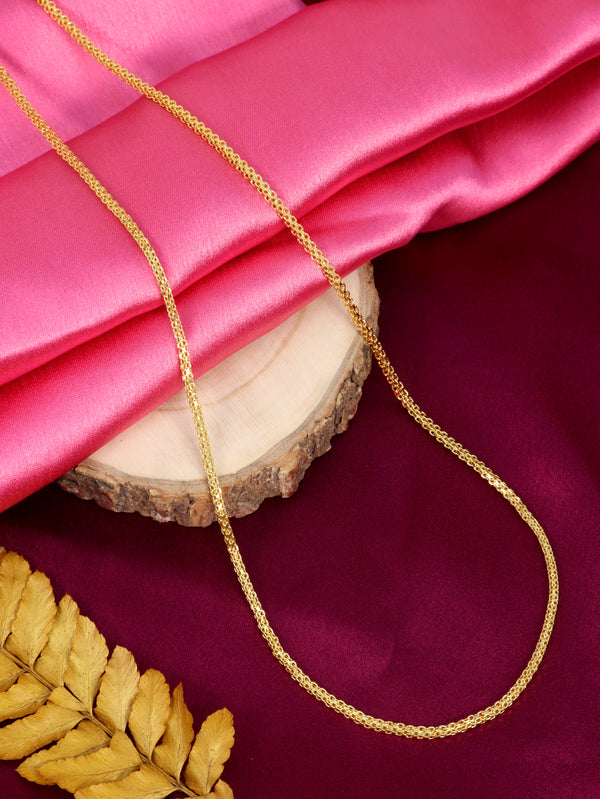 City Girl 24 CT Gold Plated 24 inch Copper Chain for Girls and Women.(CN 3901)