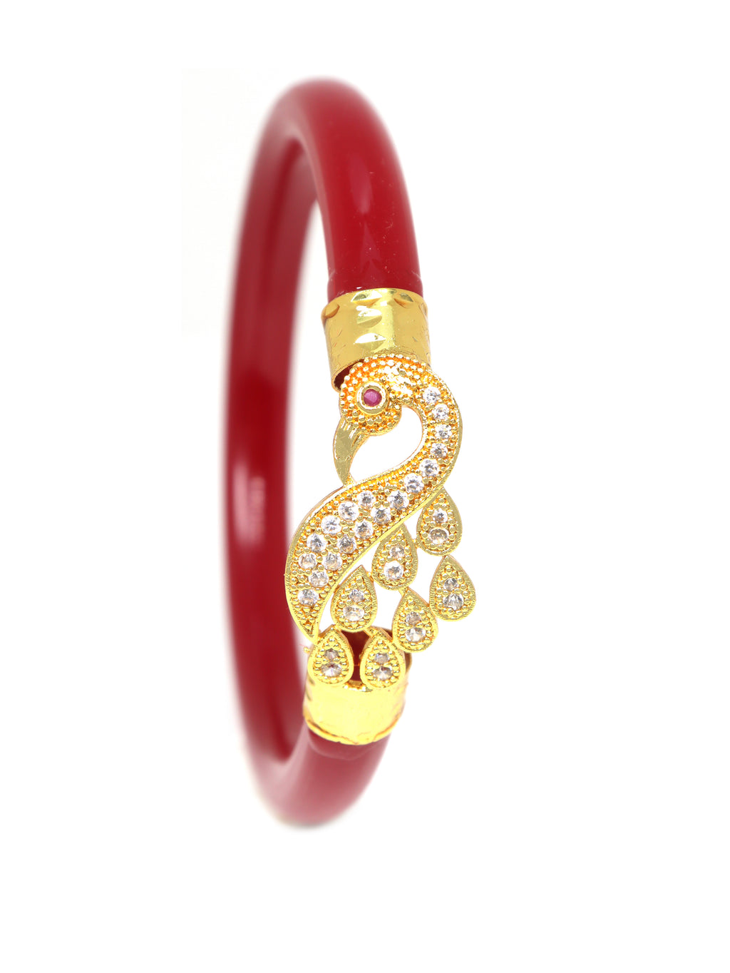 City Girl Bengali 24ct Gold Plated Acrylic Kada Bangle Pola For Girls and Women. (Single Pc) (LB 352R)