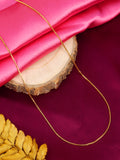 City Girl 24 CT Gold Plated Anti Tarnish 20 inch Copper Chain for Girls and Women.(CN 1577)