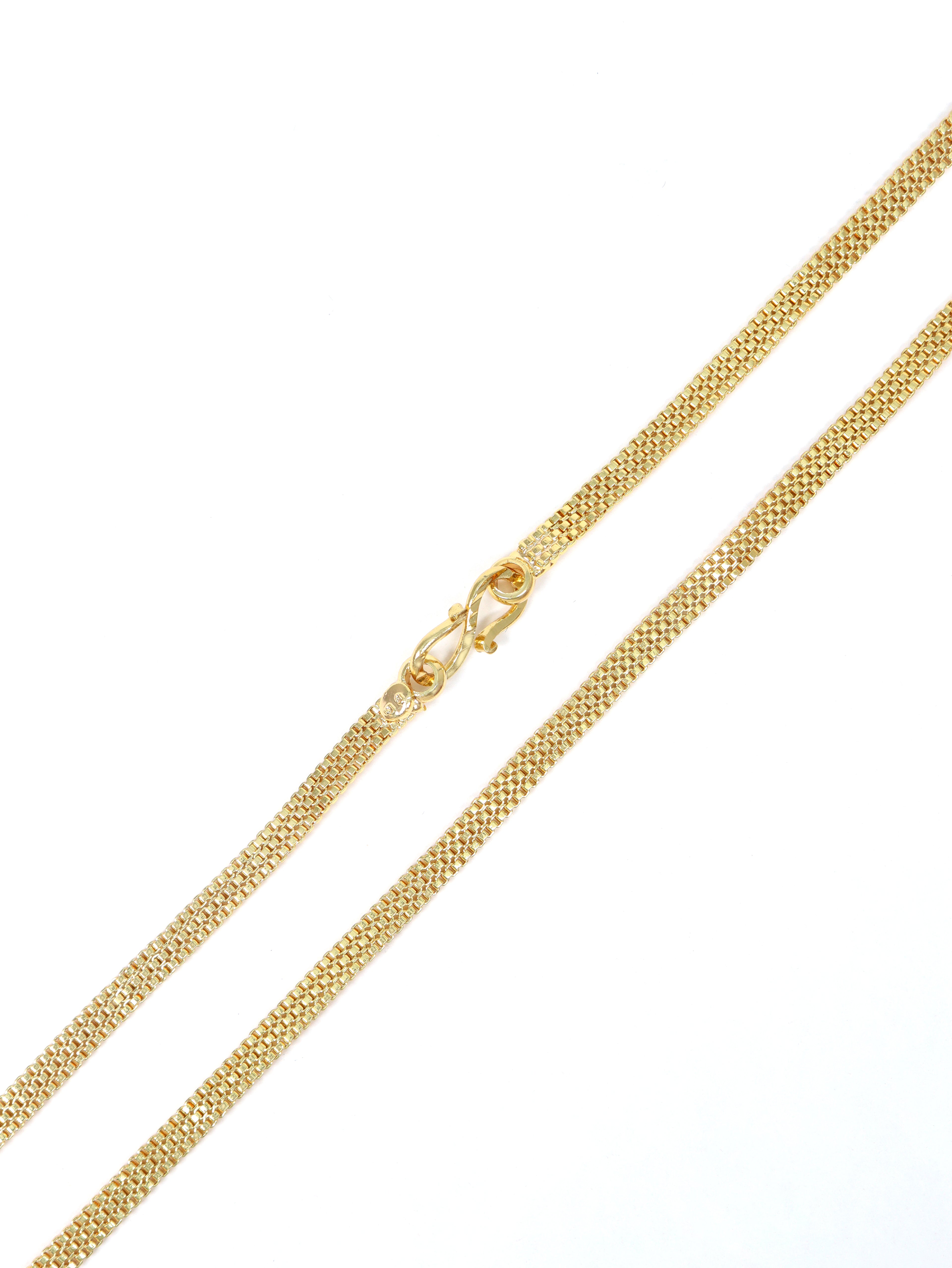 City Girl 24 CT Gold Plated 24 inch Copper Chain for Men and Women.(CN 865)