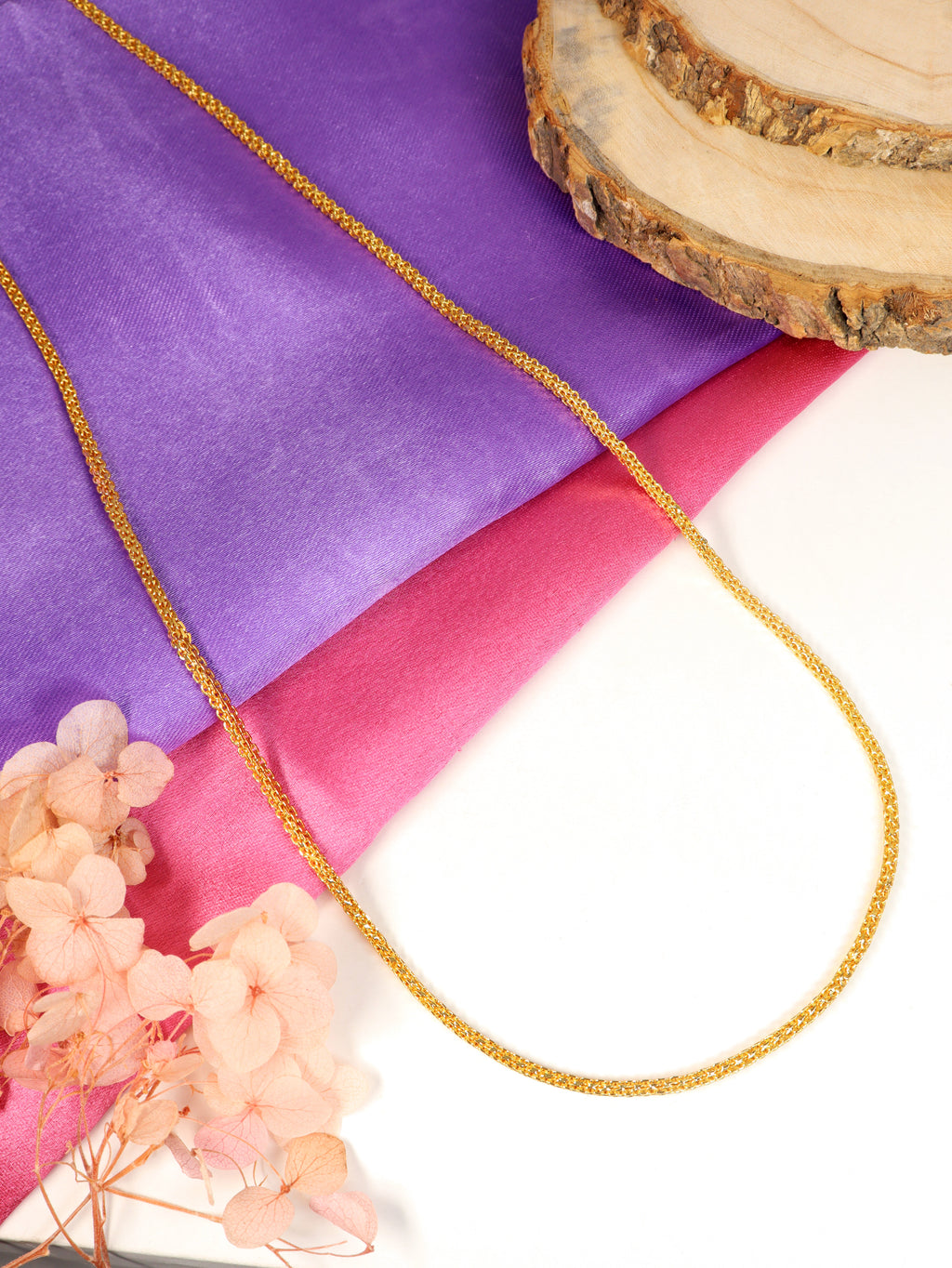 City Girl 24 CT Gold Plated 24 inch Copper Chain for Girls and Women.(CN 3901)