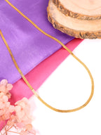 City Girl 24 CT Gold Plated Anti Tarnish 20 inch Copper Chain for Men and Women.(CN 865)