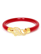 City Girl Bengali 24ct Gold Plated Acrylic Kada Bangle Pola For Girls and Women. (Single Pc) (LB 352R)