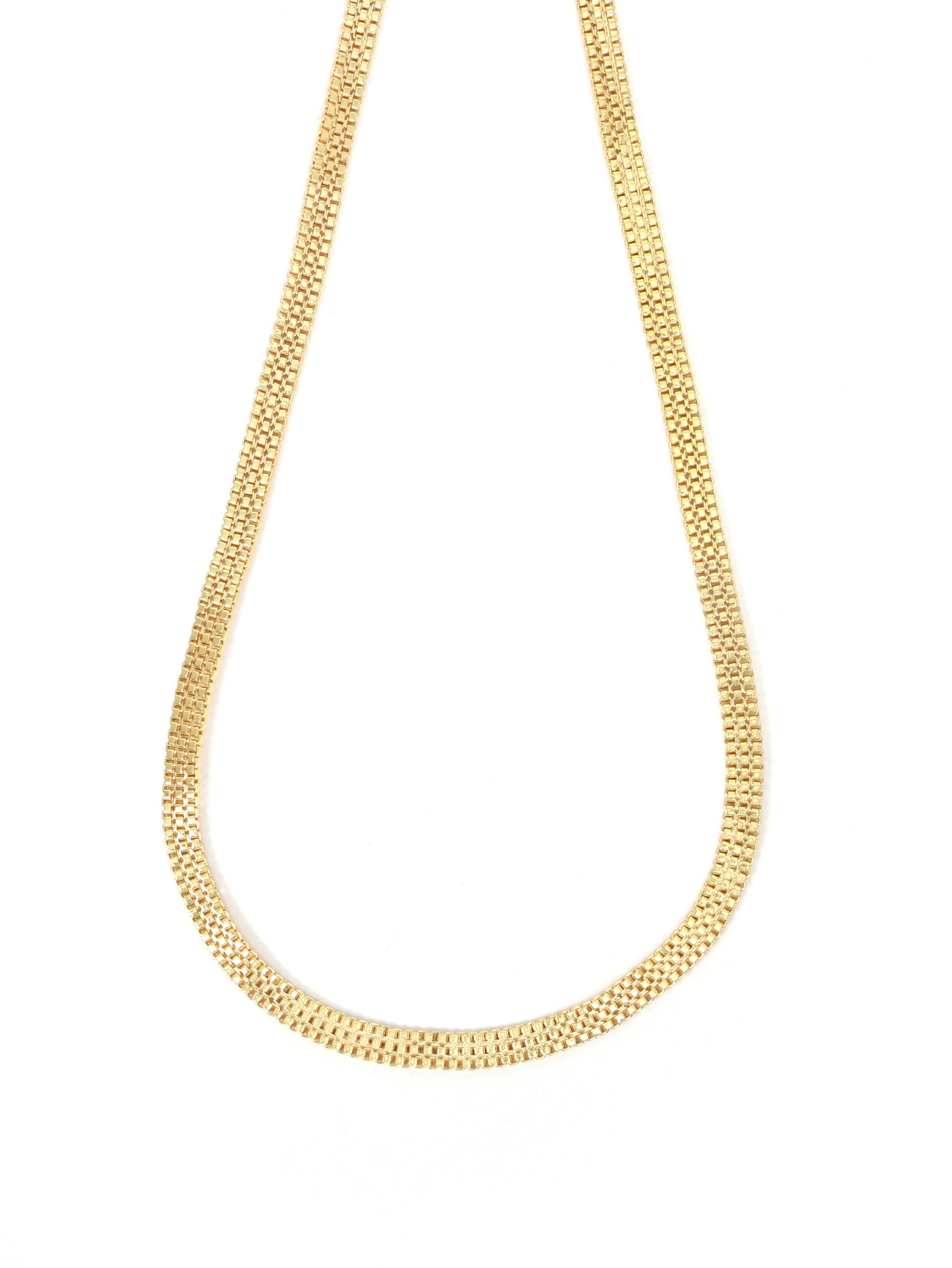 City Girl 24 CT Gold Plated 24 inch Copper Chain for Men and Women.(CN 865)