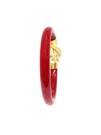 City Girl Bengali 24ct Gold Plated Acrylic Kada Bangle Pola For Girls and Women. (Single Pc) (LB 352R)